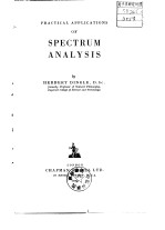 <em>PRACTICAL</em> <em>APPLICATIONS</em> <em>OF</em> SPECTRUM ANALYSIS