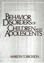 Behavior disorders of children and adolescen<em>ts</em>