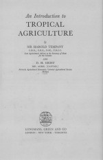<em>AN</em> <em>INTRODUCTION</em> <em>TO</em> TROPICAL AGRICULTURE