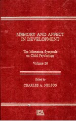MEMORY <em>AND</em> AFFECT <em>IN</em> DEVELOPMENT