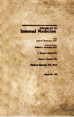 <em>ADVANCES</em> IN INTERNAL MEDICINE  <em>VOLUME</em> 32