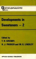 <em>Developments</em> in sweeteners 2