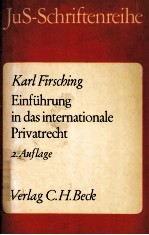 EINFUGRUNG IN DAS <em>INTERNATIONALE</em> PRIVATRECHT