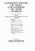 CONSTITUTIONS <em>OF</em> <em>THE</em> COUNTRIES <em>OF</em> <em>THE</em> WORLD
