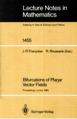Lecture Notes <em>in</em> Mathematics 1455:Bifurcations <em>of</em> Planar Vector Fields