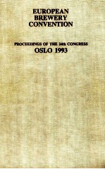 European brewert convention proceedings of <em>the</em> 24th congress oslo 1993