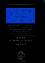 <em>THE</em> MAX PLANCK ENCYCLOPEDIA <em>OF</em> PUBLIC INTERNATIONAL <em>LAW</em> VOLUNE III