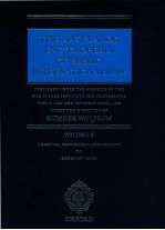 THE MAX PLANCK EN CYCLOPEDIA <em>OF</em> PUBLIC INTNREATIONAL LWA VOLUME X