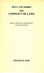 DICEY AND MORRIS <em>ON</em> THE C<em>ON</em>FLICT OF LAWS
