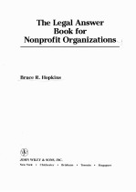 <em>THE</em> LEGAL ANSWER BOOK <em>FOR</em> NOPROFIT ORGANIZATIONS