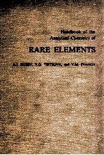 <em>Handbook</em> <em>of</em> <em>the</em> Analytical Chemistry <em>of</em> RARE ELEMENTS