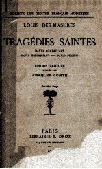 Trag<em>é</em>dies saintes