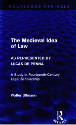 <em>THE</em> MEDIEVAL IDEA OF LAW AS REPRESENTED BY LUCAS DE PENNA
