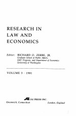 <em>RESEARCH</em> <em>IN</em> LAW <em>AND</em> ECONOMICS  VOLUME 3