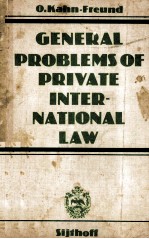 <em>GENERAL</em> PROBLEMS PF PRIVATE INTERNATIONAL LAW