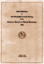 Proceedings <em>of</em> the forty - first annual meeting <em>of</em> the american society <em>of</em> bakery engineers 1982
