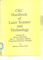 CRC <em>Handbook</em> of Laser Science and Technology Volume III Optical Materials