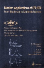 MODERN APPLICATIONS OF EPR/ESR FROM BIOPHYSICS TO <em>MATERIALS</em> <em>SCIENCE</em>