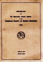 Proceedings <em>of</em> the forty - first annual meeting <em>of</em> the american society <em>of</em> bakery engineers 1973