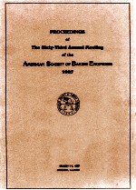 Proceedings <em>of</em> the forty - first annual meeting <em>of</em> the american society <em>of</em> bakery engineers 1987