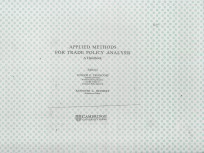 APPLIED METHODS <em>F</em>OR TRADE POLICY ANALYSIS