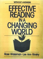 <em>Effective</em> <em>Reading</em> In A Changing World