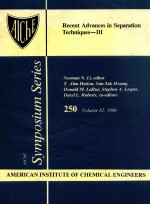 Recent advances in <em>separation</em> techniques III