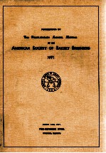 Proceedings <em>of</em> the forty - first annual meeting <em>of</em> the american society <em>of</em> bakery engineers 1971