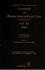 YEARBOOK <em>OF</em> PRIVE <em>IN</em>TERNATIOAL LAW <em>VOLUME</em> XI-2009