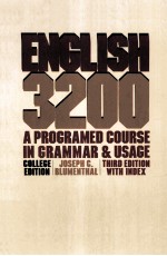 ENGLISH 3200:<em>A</em> PROGR<em>A</em>MED COURSE IN GR<em>A</em>MM<em>A</em>R <em>A</em>ND US<em>A</em>GE THIRD EDITION