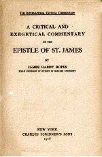 <em>A</em> CRITIC<em>A</em>L <em>A</em>ND EXEGETIC<em>A</em>L COMMENT<em>A</em>RY <em>ON</em> THE EPISTLE OF ST.J<em>A</em>MES