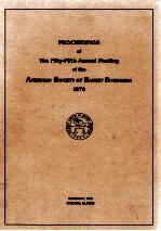 Proceedings <em>of</em> the forty - first annual meeting <em>of</em> the american society <em>of</em> bakery engineers 1979