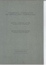 STABILITY CONSTANTS <em>OF</em> METAL-ION COMPLEXES
