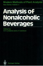 Modern <em>methods</em> <em>of</em> plant <em>analysis</em> : <em>Analysis</em> <em>of</em> nonalcoholic beverages