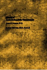 MANUAL OF ACUTE ORTHOPAE<em>D</em>IC THERAPEUTICS