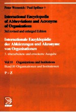 International Encyclopedia of Abbreviations <em>and</em> Acronyms of organizations  Vol1/B<em>and</em> 1