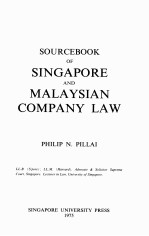 Sou<em>r</em>cebook of Singapo<em>r</em>e and Malaysian company law