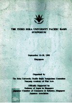 The Third Soka <em>University</em> Pacific Basin Symposium