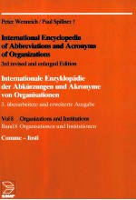 International Encyclopedia of Abbreviations <em>and</em> Acronyms of organizations vol8/b<em>and</em> 8