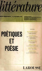 Po<em>é</em>tiques et po<em>é</em>sie