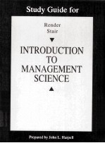 Study guide for introduction to <em>management</em> <em>science</em>