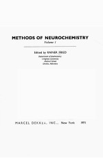 <em>METHODS</em> <em>OF</em> NEUROCHEMISTRY  VOLUME 1