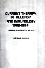 current therapy in allergy and immunology <em>1983</em>-<em>1984</em>