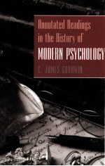 Annotated Read<em>in</em>gs <em>in</em> the History <em>of</em> Modern Psychology