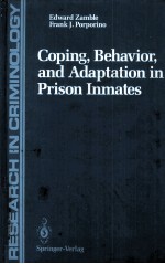 COPING BEHAVIOR AND ADAPTATION IN PRISON IN<em>M</em>ATES