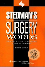 STEDMAN'S <em>SURGERY</em> WORDS INCLUDES ANATOMY