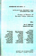 INTELLECTUAL PROPERTY AND INFOR<em>M</em>ATION LAW  ESSAYS IN HONOUR OF HER<em>M</em>AN COHEN JEHORA<em>M</em>