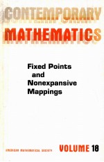 CONTEMPORARY MATHEMATICS <em>VOLUME</em> 18  FIXED POINTS <em>AND</em> NONEXPANSIVE MAPPONGS