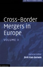 Cross-border mergers in Euro<em>pe</em> volume II
