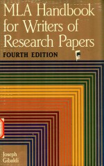 MLA handbook for writers <em>of</em> research papers <em>Fourth</em> <em>Edition</em>